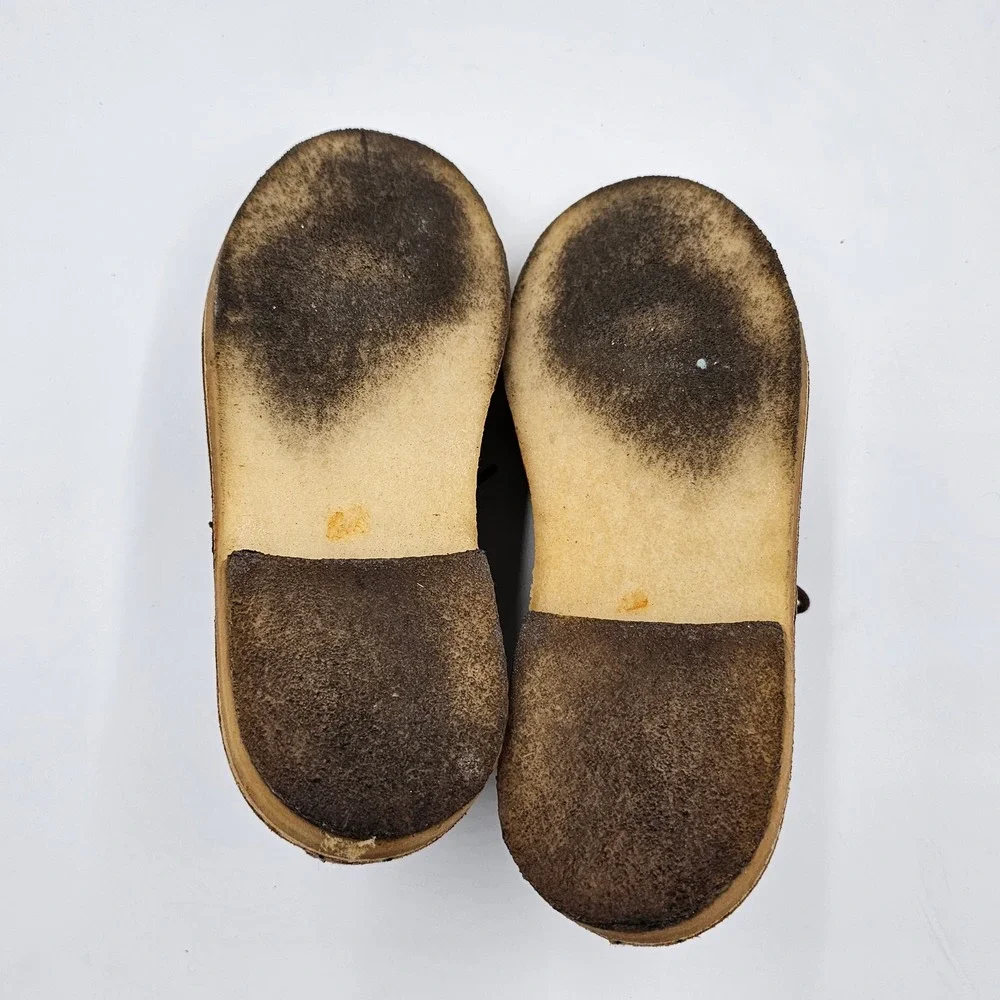 Clarks Originals Desert London Beeswax Brown Leather‎ Crepe Sole Shoes Size 10